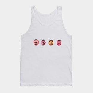 Ladybug watercolor pattern Tank Top